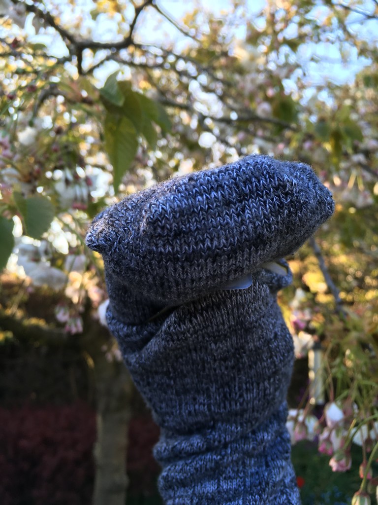 Image of sock puppet with mouth closed