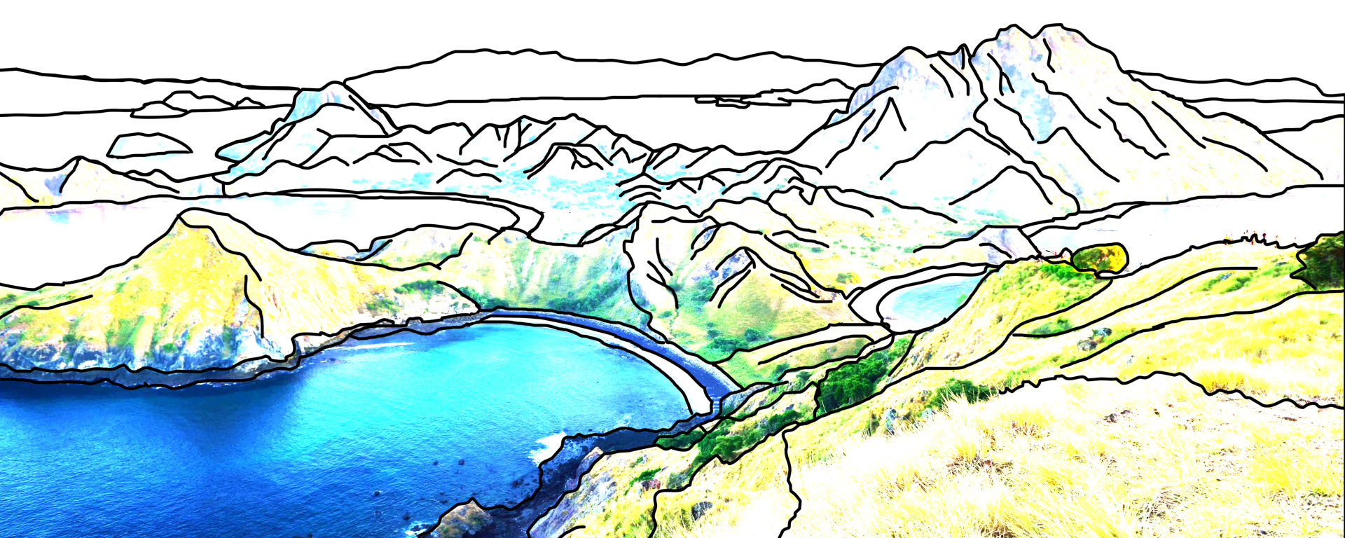Komodo Island illustration