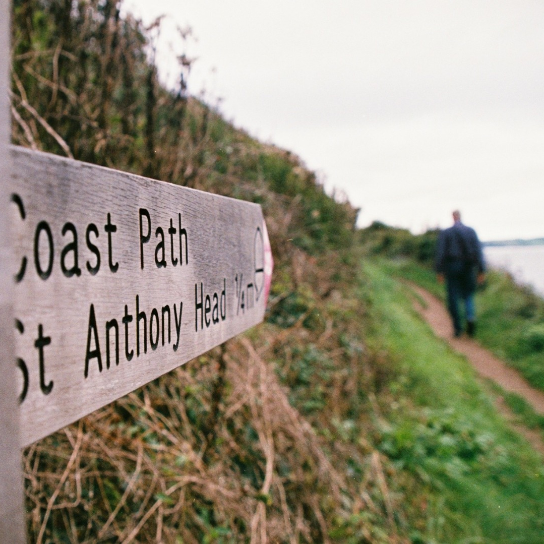 Coastal path sign
