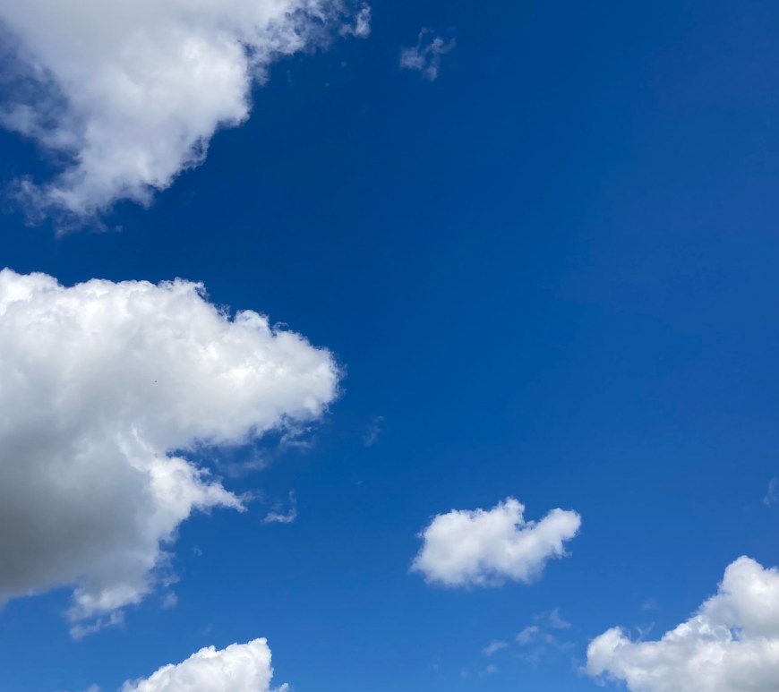 Clouds in a blue sky