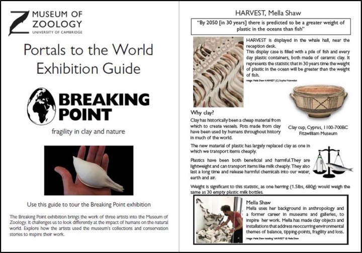 Preview of Breaking Point exhibition guide