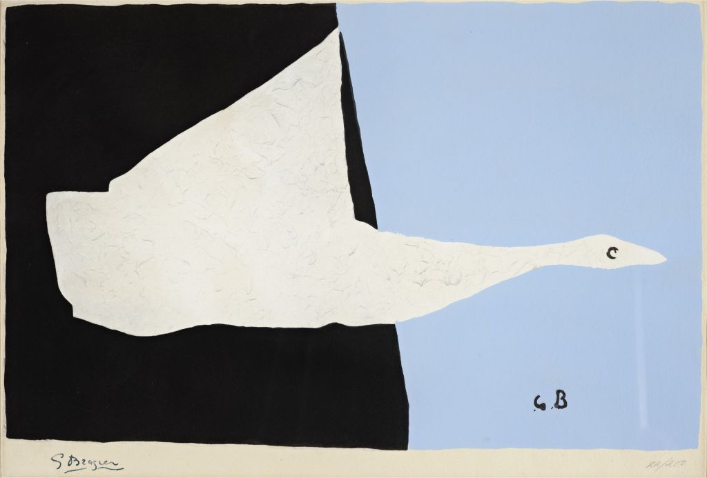 Le Cygne Volant lithograph by Georges Braque